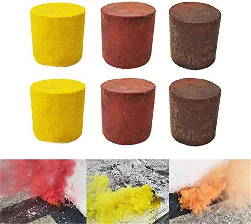 Children Toys,Dartphew 6Pcs [ Colorful Smoke Cake Pills Photography ] Props Interactive Crazy Fun Toy - Lit pure color smoke effect(Size: 2.2x2.2cm)