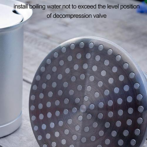 Nrkin Kaffeemaschine Aluminium, Moka Express Espressokocher, Espresso Maker, Camping Kaffeekocher, 150ml – Bild 7