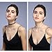 duoduodesign 2 Pieces Stripe Stretch Choker Necklace for Women and Girls, Black and White (White and Black, 30)