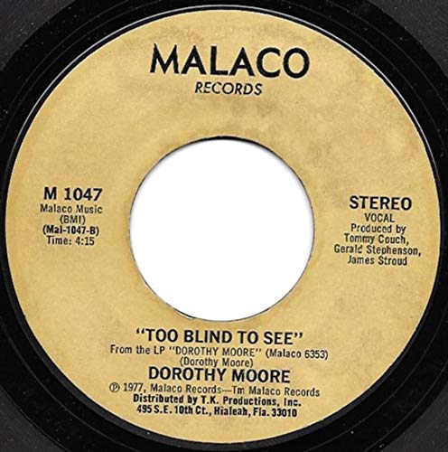 Dorothy Moore Too Blind To See