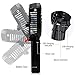 WIOR Rechargeable Fans Portable Handheld Fan Battery Operated Cooling Fan Electric Personal Fans Foldable Fans with Battery (Black)