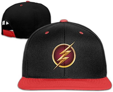 The Flash Fashion Adult Star Logo Famous Hip-Hop Rock Caps Dad Red