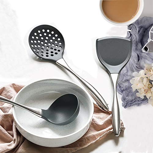 Silicone Stainless Steel Kitchen Utensils Set, 3Pieces Flexible