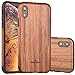 NeWisdom iPhone XR Case Wood, New iPhone 11 Wood Case Unique Thin Slim Soft Protective Anti-Shock Shockproof (6.1
