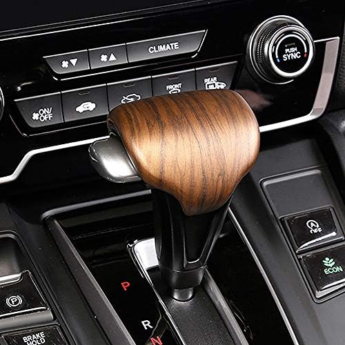 JXAUTO Gear Shift Knob Cover Trim Fit for 2017-2021 Honda CRV(No Hybrid Models), Luxurious Peach Wood CR-V Grain Car Interior Accessories: Home Improvement