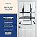 Greenco 3 Tier Over The Door Folding Drying Rack |for Clothing, Sweater, Garment, and Room Organization| Dryer Racks for Laundry Perfect for Small Spaces, Apartments, Dorm Rooms, and Bathrooms|Black