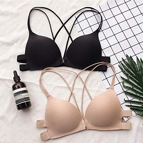 HighlifeS Women's Ultimate Lace Push-up Bra (Khaki) - Thumbnail 6