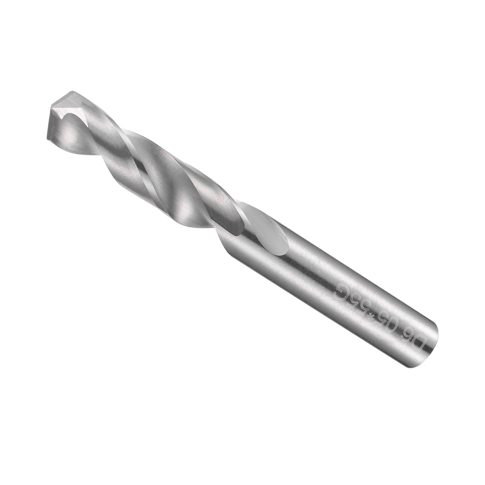 CoCud Solid Carbide Drill Bits, 6.05mm Diameter, K35 Tungsten Carbide Precision Short Length Twist Drill Bits - (Applications: for Stainless Steel Alloy Metal), 1-Piece