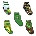 KISKJD-JDKIT127-12-24M John Deere Baby Boys 5 pack Crew Socks (12-24 Months, Tractor Farm Green)