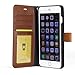 iPhone 6S Plus Case, [Wallet Case] AceAbove Stand Apple iPhone 6S Plus Case [Kickstand] Leather Cover with Credit Card ID Holders (Dark Brown) for Apple iPhone 6 Plus (2014) / iPhone 6S Plus (2015)