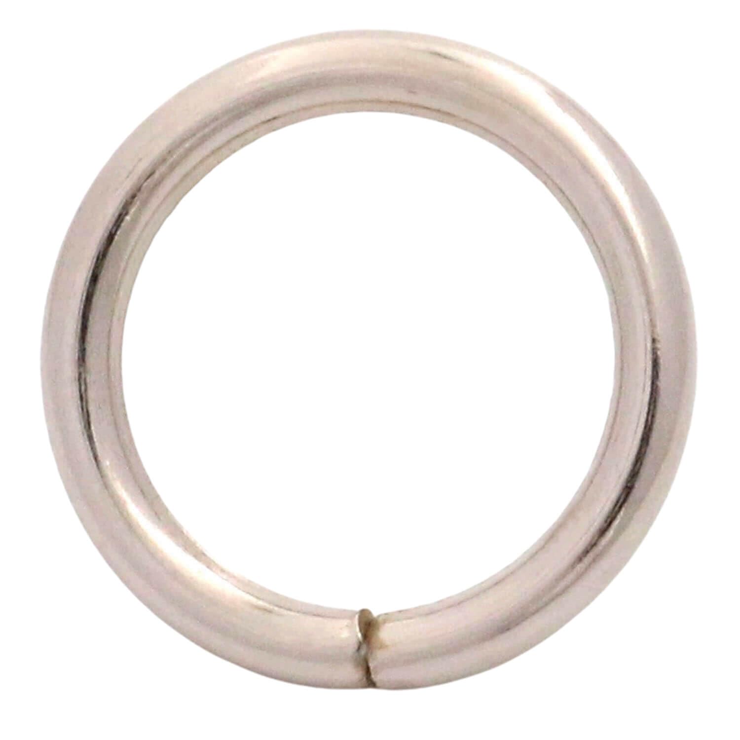 Wuuycoky Silvery 2" Inner Diameter O-rings Rings Non Welded Strap Adjuster Webbing Belts Buckle Pack of 6