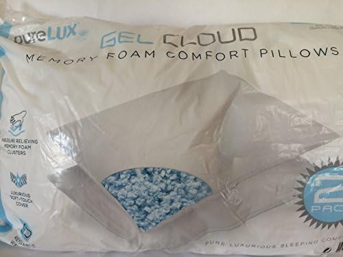Amazon Com Purelux Pure Lux Gel Cloud Memory Foam Comfort Pillows