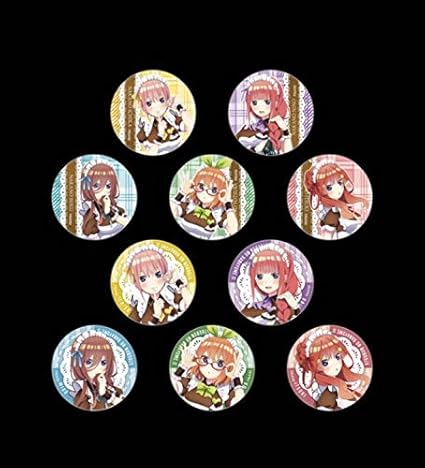 Amazon 五等分の花嫁 レーディング缶バッジ全10種 1box バレンタイン アニメイト アニメ 萌えグッズ 通販