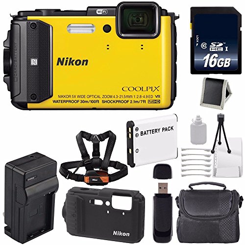 Coolpix Aw130 Nikon Coolpix Yellow Nikon Coolpix Aw130 Waterproof