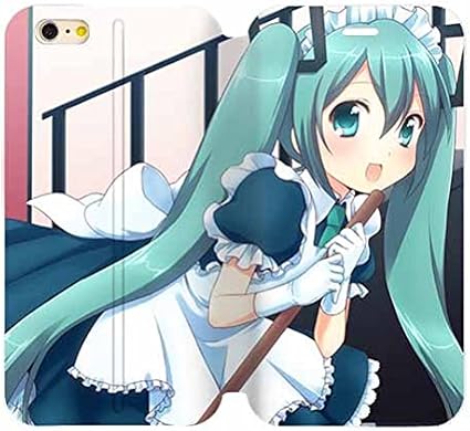 Amazon 人気 ボーカロイド キャラクター 初音ミク 可愛い メイド Iphone6 ケース Iphone6s 手帳型 Tpu保護ケースカバー 超薄軽量 4 7インチ対応 ケース カバー 通販