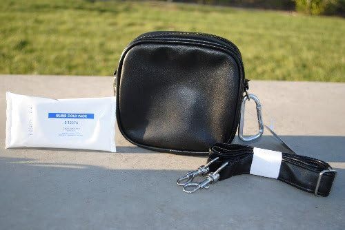 Icy Diamond Totes - Insulated Medication Bag |Travel, Medicine, Insulin, Epipen, Diabetic Supplies, Snacks, etc. | Food Safe |Removable Strap, Carabiner Clip and Ice Packs