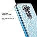 LG G4 Case with [Premium HD Screen Protector Included], Starshop [Shock Absorption] Dual Layers Impact Advanced Protective Phone Cover (Light Blue Lace)