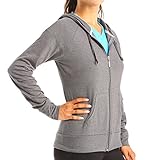 Champion Women's Jersey Jacket, Granite, Medium
