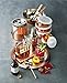 -Godinger 5 Piece Hammered Copper Plated Stackable Storage Bowl Set with Lids- NEW AND IMPROVED