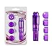 Lifetop Hot Portable Mini  Beauty  Massagers Travel Pocket Rockets w/ 4 Heads (Purple)