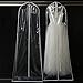 QEES Waterproof Clear Wedding Dress Garment Bag Long Dress Dust Bag Soft, Breathable, Durable Moistureproof Wedding Gown Travel & Storage Garment Bag YFZ14 (23