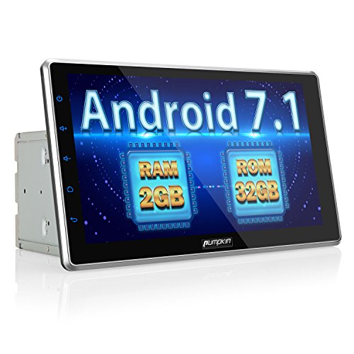 10.1 inch Android 7.1 Car Stereo Double Din, 32GB+ 2GB Radio with Bluetooth, GPS Navigation - Support Fastboot, WIFI, USB SD, MirrorLink, Backup camera, AUX, Dash Cam