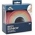 Itzy Ritzy Rainbow Stacker Toy - Includes 5 Arches for Stacking; Helps Develop Hand-Eye Coordination; Rainbow
