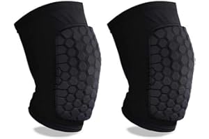 Knee Compression Pads,Basketball Knee Pads with Honeycomb Padding, Breathable and Non-Slip Knee Pads for Volleyball Gym Runni