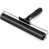 QWORK 8 Inch Rubber Roller, Tape Roller for Print, Tape, Wallpapers, Scrapbooks