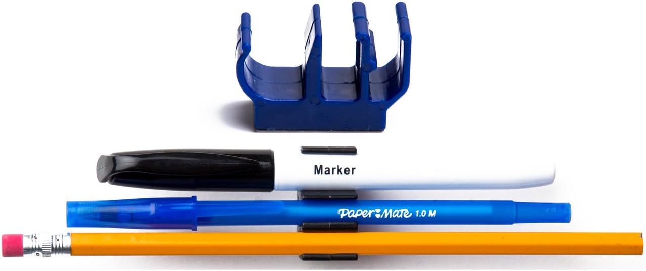 (50 pk) Blue Self Adhesive Pencil Pen and Marker Holder