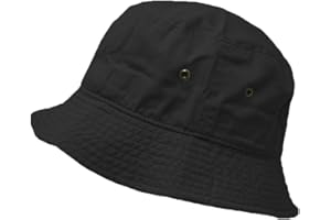 Glory Max Unisex Solid Color 100% Cotton Bucket Hat Small Brim Packable Travel Summer Beach Hat