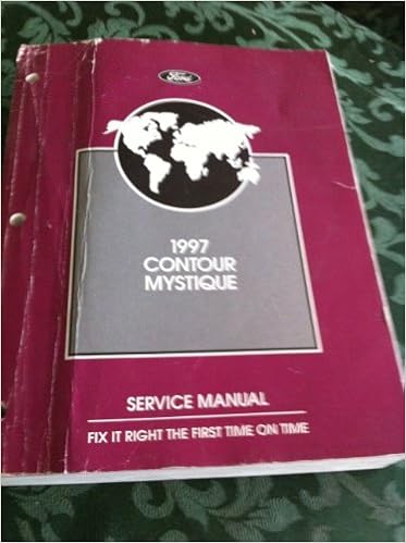 1997 Ford Contour Mercury Mystique Service Manual Ford Motor Company Amazon Com Books