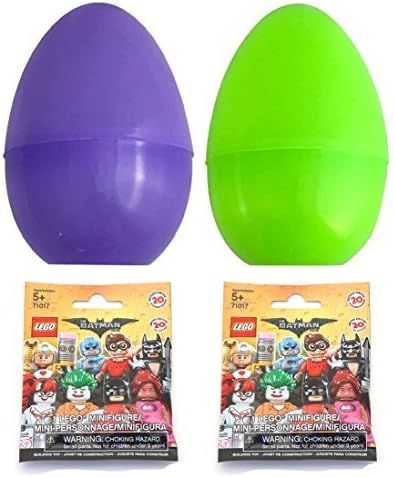 Lego Batman Movie Blind Bag Filled Jumbo Easter egg bundle; Set of 2 Eggs