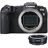 Canon EOS RP Mirrorless Camera 26.2MP Portable Full Frame Body Only 3380C002 with Lens Mount Adapter EF-EOS R Adapts EF and E