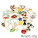 Youkwer 30pcs Mixed Colorful Charms Pendants for Jewelry Making, DIY Craft Charms Bulk for Necklace Bracelet Jewelry Making Crafting(30 Colorful Charms A2)