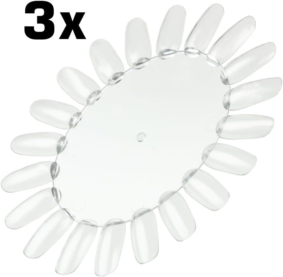 NAILFUN 3 Nail Art Display Wheels with 20 Tips Amazon.co.uk Beauty