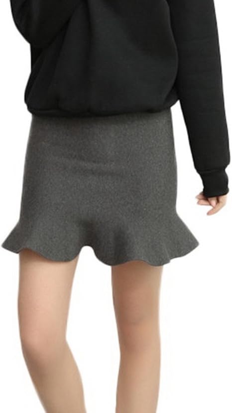 Amazon 女性のスカート春シックなファッション夏の女の子ビーチスカート夏のスカートファッション女性冬のvolants形状ミニスカート Color Grau Size One Size スカート 通販