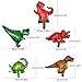 WAREHOUSEDEALS Set Dinosaurs Balloons + Candles + Toppers Cupcake Decorative Party Set 28pcs