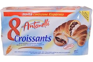 Antonelli Croissants with Cocoa & Custard Cream Filling 400g