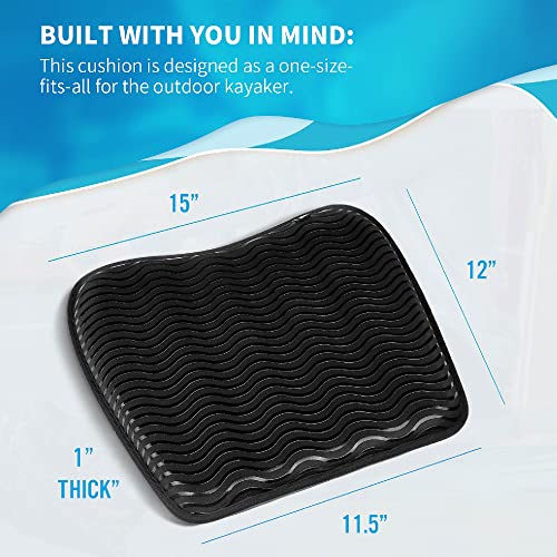 Anti Slip Kayak Seat Cushion Ideal Waterproof Seat Pad for Sit in Kayak