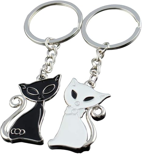Amazon Co Jp Raynag カップル キーホルダー 2ペア スタイリッシュ 猫 キーリング キーチェーン エレガント 手作り ギフト バレンタイン 誕生日 記念日 恋人 彼女 彼氏 夫婦 ブラック ホワイト ホーム キッチン Amazon Co Jp Raynag カップル キーホルダー 2ペア スタイリッシュ 猫 キーリング キーチェーン エレガント 手作り ギフト バレンタイン 誕生日 記念日 恋人 彼女 彼氏 夫婦 ブラック ホワイト ホーム キッチン