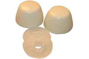 LASCO 04-3915 Almond Oval Plastic, Universal Fit, 1-Pair Toilet Bolt Cap