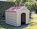 Internet’s Best Outdoor Dog House - Medium or Large Dogs - Comfortable Cool Shelter - Durable Plastic Design - Home Kennel - Indoor or Outdoor Use - Large