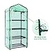 Ohuhu Mini Greenhouse, Small Plant Greenhouses, 4 Tier Rack Stands Portable Garden Green House for Outdoor & Indoor, 27