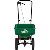 Scotts Turf Builder EdgeGuard Mini Broadcast Spreader for Seed, Weed and Feed, Fertilizer, Salt, Ice Melt, Push Spreader Holds up to 5,000 sq.ft. Product