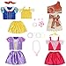 VGOFUN Girls Princess Dress up Costume Trunk for Girls Ages 3-6 Years