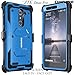 COVRWARE [Aegis Series case Compatible with ZTE ZMAX PRO/ZTE Carry, with Built-in [Screen Protector] Heavy Duty Full-Body Rugged Holster Armor Case [Belt Swivel Clip][Kickstand], Blue