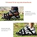 TACKLIFE Lawn Aerator Shoes, Aerating Lawn Soil Sandals with 4 Aluminium Alloy Buckles, 4 Adjustable Straps, 2 Extra Spikes and Wrench - Heavy Duty Spiked Sandals for Aerating Your Lawn or Yard