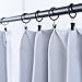 NICETOWN Blackout Draperies Window Curtain Liners - Thermal Insulated Rod Pocket Curtains, Blackout Curtain Liners Darkening for 95 inch Curtain (2 Pieces with Hooks, Each 27