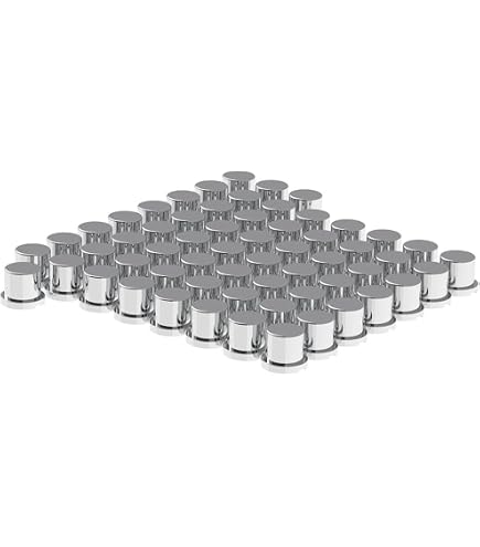 United Pacific Chrome Plastic Lug Nut Covers – 1.5" X 2.25" Push-On Style, 60-Pack Set For Wheel Enhancement - View #5